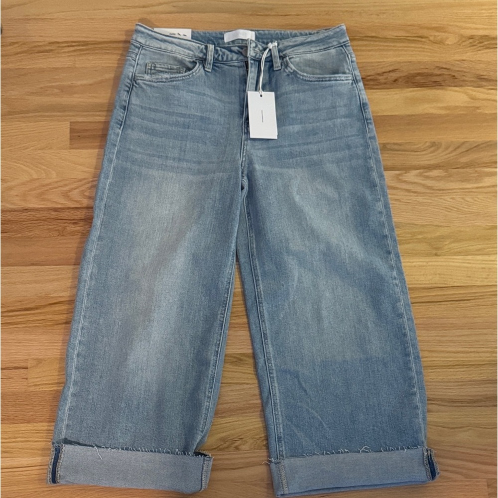 Vervet Women's Wide Leg Light Blue Denim Jeans Size 10/30